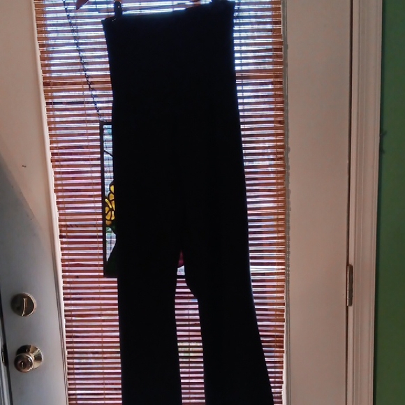 Black High-Waisted Women's Pants - Picture 1 of 5